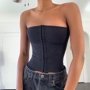 Black corset for petite frame